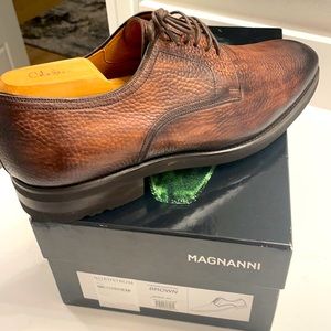 Brown Magnanni Melich II Leather Shoes.